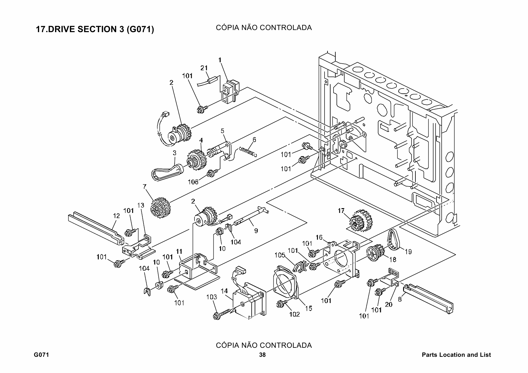 RICOH Aficio CL-5000 G071 Parts Catalog-3